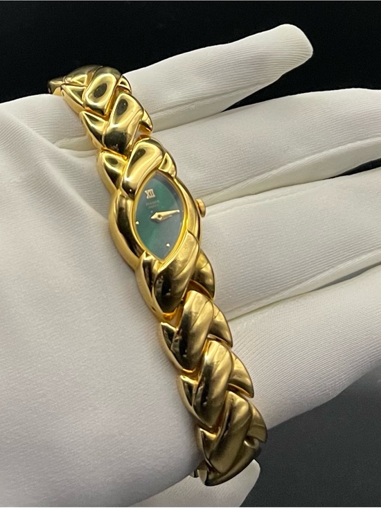 Pulsar seiko Accessories - Rare mint 1995 Pulsar Seiko woman’s gold watch. Emerald green Dial New battery!